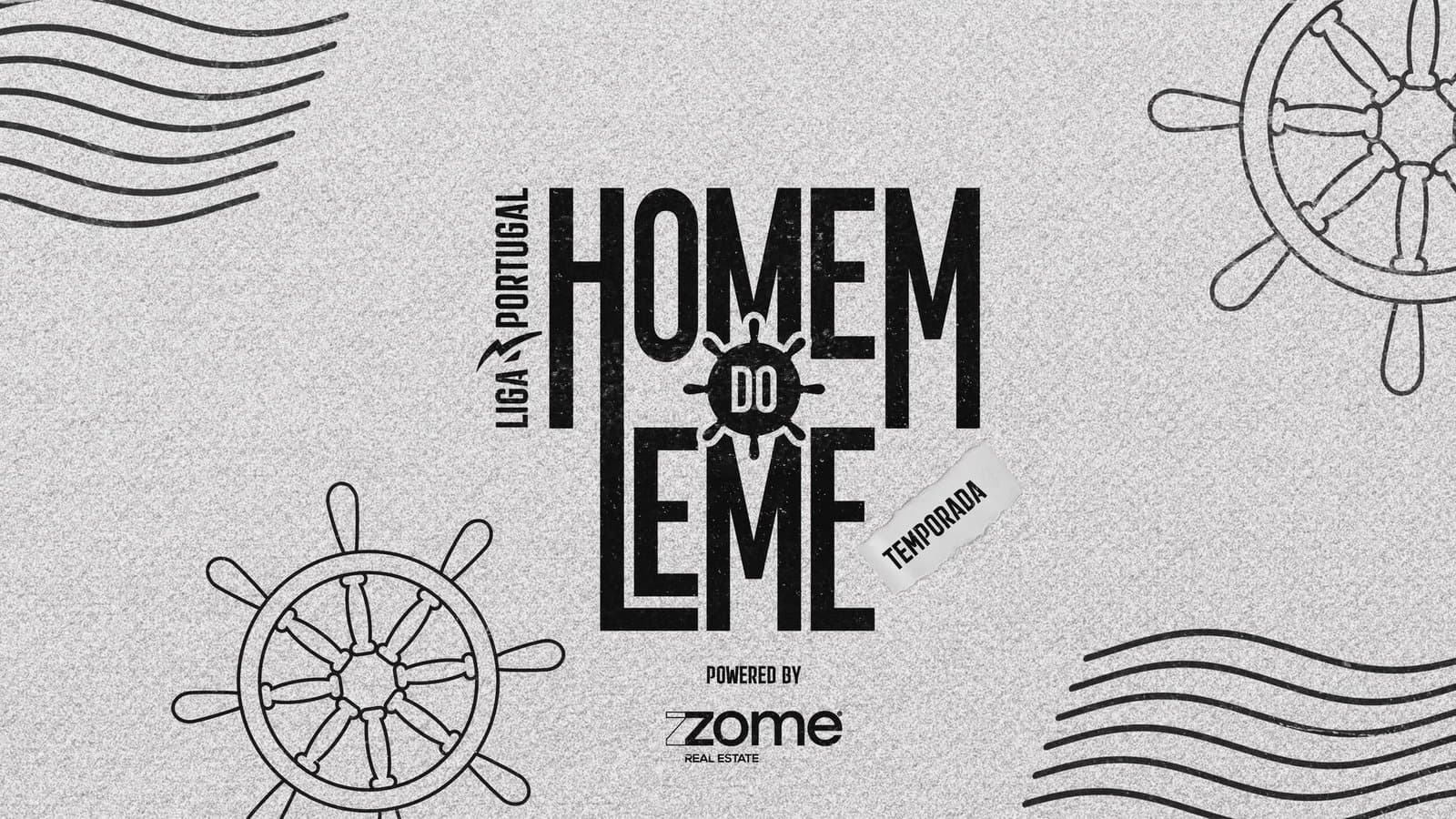 Cartão de abertura da série Homem do Leme, da Liga Portugal