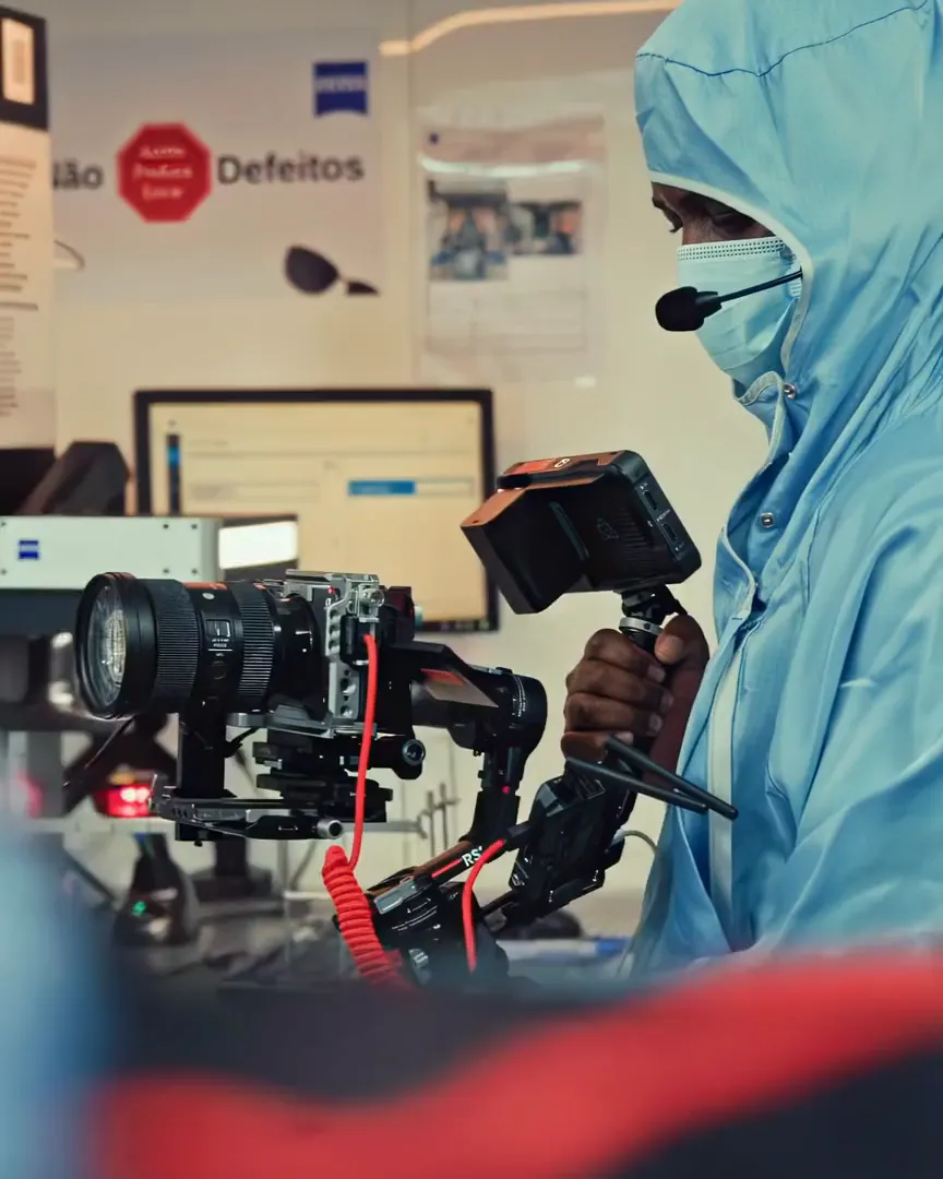 Vídeo institucional para Carl Zeiss Portugal fábrica de ótica em Setúbal, Beyond Focus